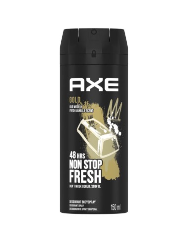 axe deodorante body spray for men - 150ml - gold dark - vaniglia: tuttocasashop.it: igiene e cura della persona