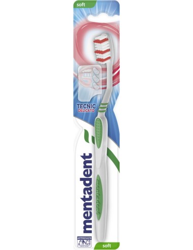mentadent spazzolino tecnic clean - soft - delicato - setole morbide: tuttocasashop.it: igiene e cura della persona