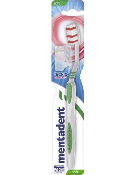 mentadent spazzolino tecnic clean - soft - delicato - setole morbide: tuttocasashop.it: igiene e cura della persona