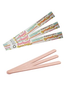 fatigati palette per caffe' in legno - 50 pezzi - imbustate singolarmente: tuttocasashop.it: altro - bazar
