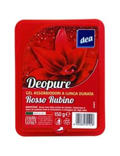 dea deodorante per ambienti assorbiodori in gel 150g - rosso rubino: tuttocasashop.it: pulizia e cura della casa