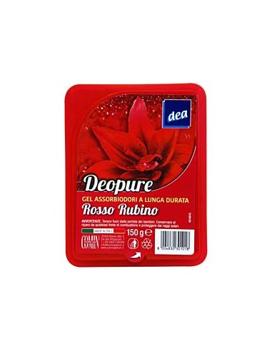 dea deodorante per ambienti assorbiodori in gel 150g - rosso rubino: tuttocasashop.it: pulizia e cura della casa
