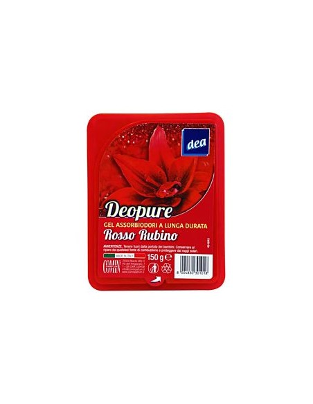 dea deodorante per ambienti assorbiodori in gel 150g - rosso rubino: tuttocasashop.it: pulizia e cura della casa