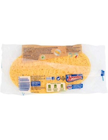 spontex samba - spugne da bagno 100% biodegradabili - 2 pezzi: tuttocasashop.it: igiene e cura della persona