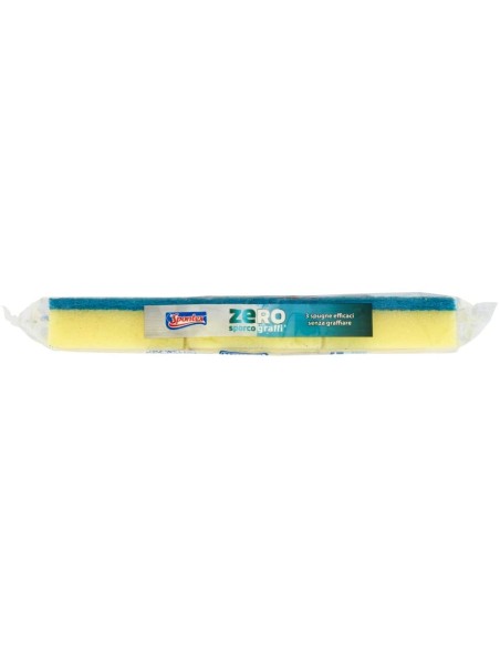 spontex zero - spugne con abrasivo - 3 pezzi - zero sporco - zero graffi: tuttocasashop.it: pulizia e cura della casa