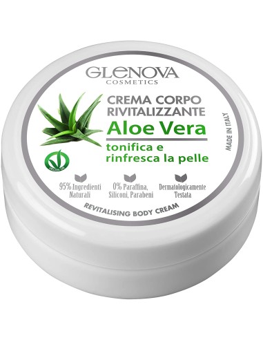 glenova crema corpo rivitalizzante - 120ml - aloe vera - tonifica rinfresca: tuttocasashop.it: igiene e cura della persona
