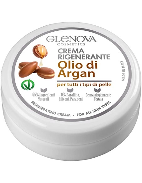 glenova crema rigenerante - 120ml - olio di argan - tutti i tipi di pelle: tuttocasashop.it: igiene e cura della persona
