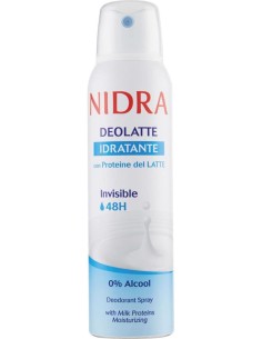 nidra deodorante spray - 150ml - idratante con proteine del latte - 48h: tuttocasashop.it: igiene e cura della persona