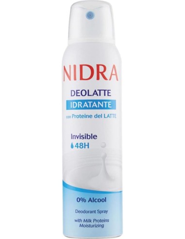 nidra deodorante spray - 150ml - idratante con proteine del latte - 48h: tuttocasashop.it: igiene e cura della persona