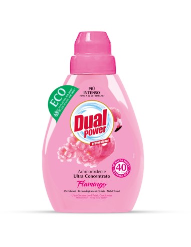 dual power ultra ammorbidente concentrato 24 lavaggi - 600ml - flamingo: tuttocasashop.it: prodotti per bucato e tessuti