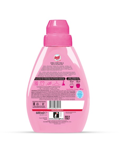 dual power ultra ammorbidente concentrato 24 lavaggi - 600ml - flamingo: tuttocasashop.it: prodotti per bucato e tessuti
