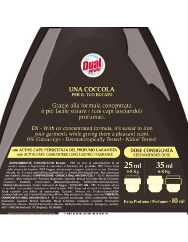 dual power ultra ammorbidente concentrato 24 lavaggi - 600ml - incanto: tuttocasashop.it: prodotti per bucato e tessuti