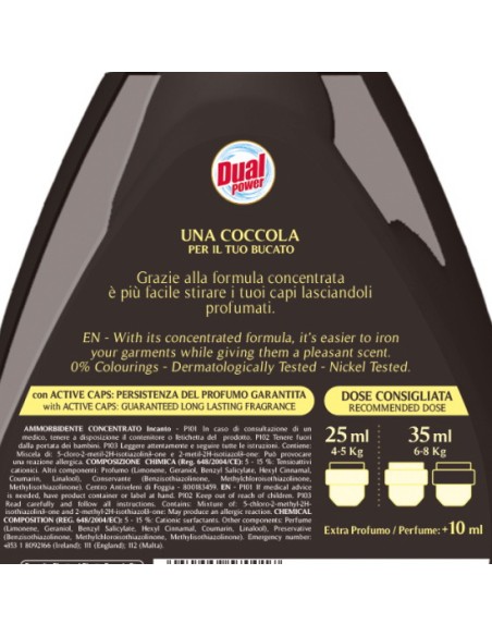 dual power ultra ammorbidente concentrato 24 lavaggi - 600ml - incanto: tuttocasashop.it: prodotti per bucato e tessuti
