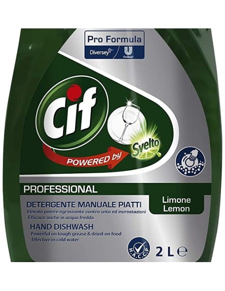 cif professional - detersivo per piatti - 2 litri - al limone: tuttocasashop.it: pulizia e cura della casa