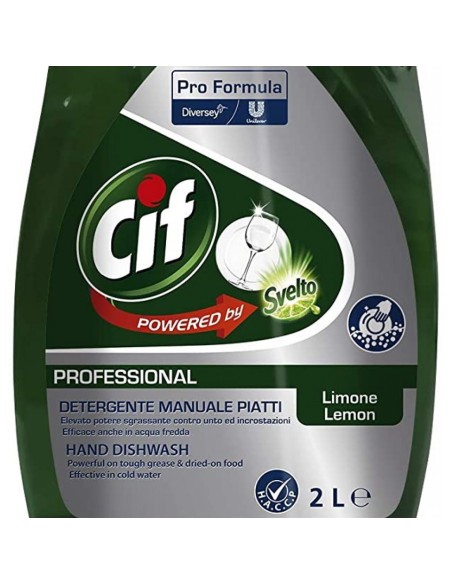 cif professional - detersivo per piatti - 2 litri - al limone: tuttocasashop.it: pulizia e cura della casa