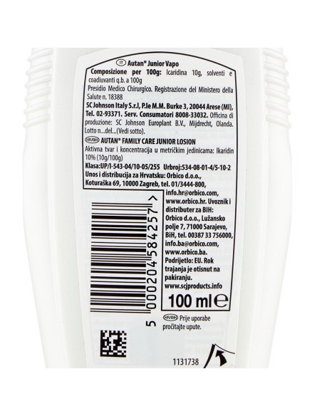 autan insetto repellente vapo 100ml - junior - con sostanze idratanti e aloe: tuttocasashop.it: igiene e cura della persona