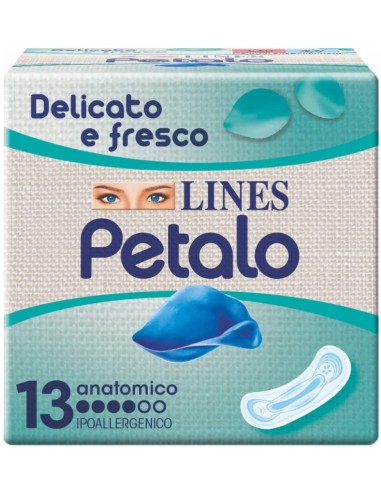 lines petalo blu assorbenti - 13 pezzi - anatomico: tuttocasashop.it: igiene e cura della persona