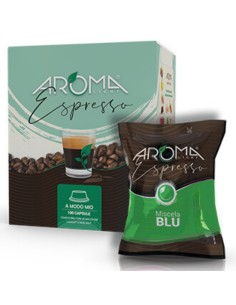 aroma light caffe espresso 100 capsule - miscela blu - a modo mio: tuttocasashop.it: altro - bazar