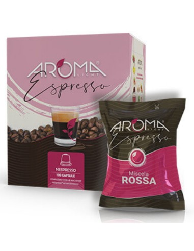 aroma light caffe espresso 100 capsule - miscela rossa - nespresso: tuttocasashop.it: altro - bazar