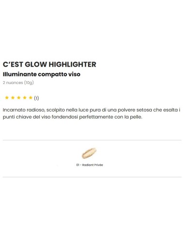 astra c'est glow - illuminante viso - 01 - radiant privee: tuttocasashop.it: igiene e cura della persona