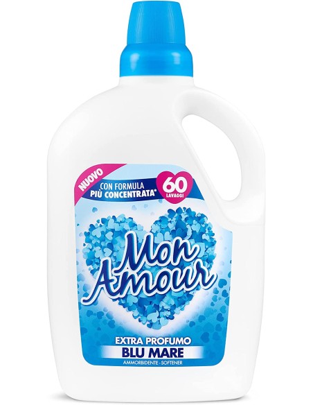mon amour ammorbidente 60 lavaggi 3000ml - blu mare: tuttocasashop.it: prodotti per bucato e tessuti