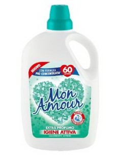 mon amour ammorbidente 60 lavaggi 3000ml - igienizzante: tuttocasashop.it: prodotti per bucato e tessuti