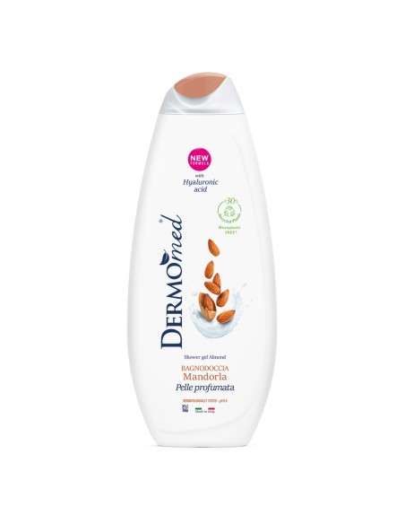 dermomed bagnodoccia 650ml - ph 5.5 con acido ialuronico - mandorla: tuttocasashop.it: igiene e cura della persona