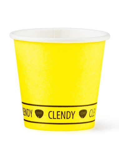 clendy bicchieri caffe' monouso in carta da 75ml - 50 pezzi - giallo: tuttocasashop.it: carta & monouso