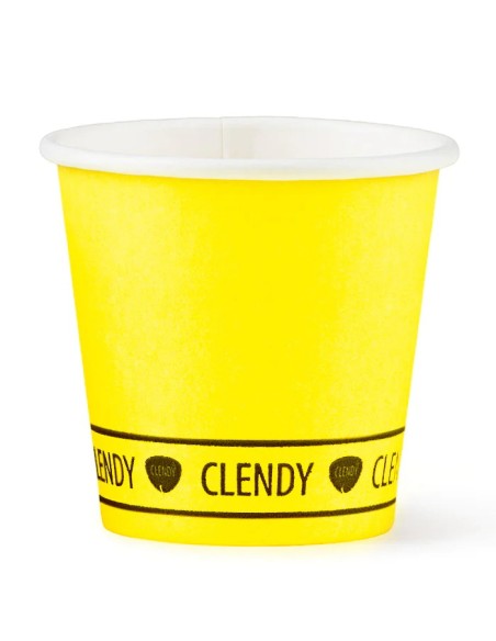 clendy bicchieri caffe' monouso in carta da 75ml - 50 pezzi - giallo: tuttocasashop.it: carta & monouso