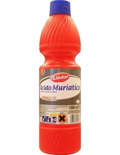 lindor acido muriatico - 1 litro - disincrostante per wc e superfici: tuttocasashop.it: pulizia e cura della casa