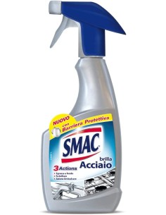 smac brillacciaio 520ml spray - detergente per superfici in acciaio: tuttocasashop.it: pulizia e cura della casa
