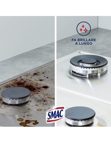 smac brillacciaio 520ml spray - detergente per superfici in acciaio: tuttocasashop.it: pulizia e cura della casa