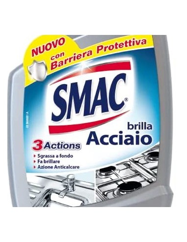 smac brillacciaio 520ml spray - detergente per superfici in acciaio: tuttocasashop.it: pulizia e cura della casa