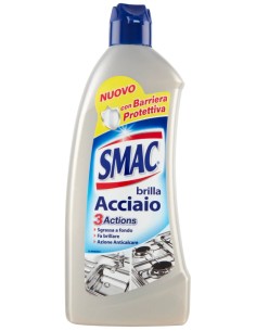 smac brillacciaio 520ml crema - detergente per superfici in acciaio: tuttocasashop.it: pulizia e cura della casa