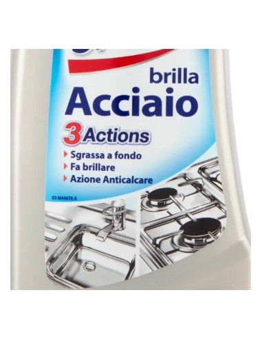 smac brillacciaio 520ml crema - detergente per superfici in acciaio: tuttocasashop.it: pulizia e cura della casa