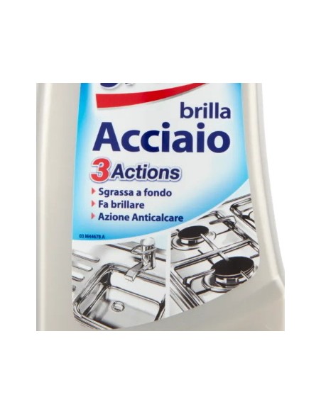smac brillacciaio 520ml crema - detergente per superfici in acciaio: tuttocasashop.it: pulizia e cura della casa