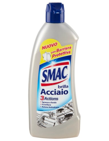 smac brillacciaio 520ml crema - detergente per superfici in acciaio: tuttocasashop.it: pulizia e cura della casa