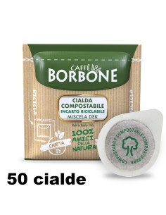 borbone caffe' espresso - 50 cialde ese 44mm - miscela dek - decaffeinato: tuttocasashop.it: altro - bazar