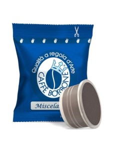 borbone caffe' 50 capsule - compatibili lavazza point - miscela blu nobile: tuttocasashop.it: altro - bazar