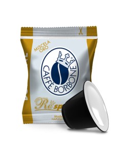 borbone respresso caffe' 50 capsule - compatibili nespresso - miscela oro: tuttocasashop.it: altro - bazar