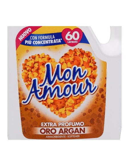 mon amour ammorbidente 60 lavaggi 3000ml - oro - argan: tuttocasashop.it: prodotti per bucato e tessuti