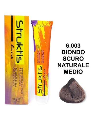 struktis crema colorante 100ml - 6.003 biondo scuro naturale medio: tuttocasashop.it: igiene e cura della persona