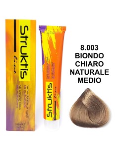struktis crema colorante 100ml - 8.003 biondo chiaro naturale medio: tuttocasashop.it: igiene e cura della persona