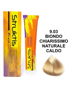 struktis crema colorante 100ml - 9.03 biondo chiarissimo naturale caldo: tuttocasashop.it: igiene e cura della persona