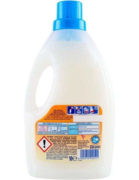 sole detersivo liquido 16 lavaggi 1l - capi delicati - talco: tuttocasashop.it: prodotti per bucato e tessuti