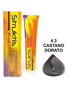 struktis crema colorante 100ml - 4.3 castano dorato: tuttocasashop.it: igiene e cura della persona