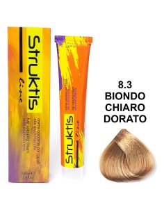 struktis crema colorante 100ml - 8.3 biondo chiaro dorato: tuttocasashop.it: igiene e cura della persona
