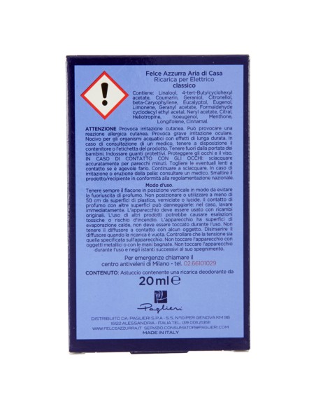 felce azzurra aria di casa ricarica per diffusore elettrico - classic: tuttocasashop.it: pulizia e cura della casa
