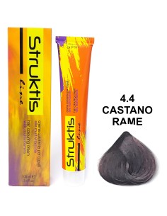 struktis crema colorante 100ml - 4.4 castano rame: tuttocasashop.it: igiene e cura della persona