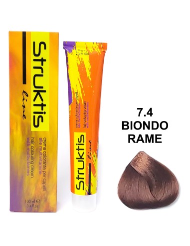 struktis crema colorante 100ml - 7.4 biondo rame: tuttocasashop.it: igiene e cura della persona